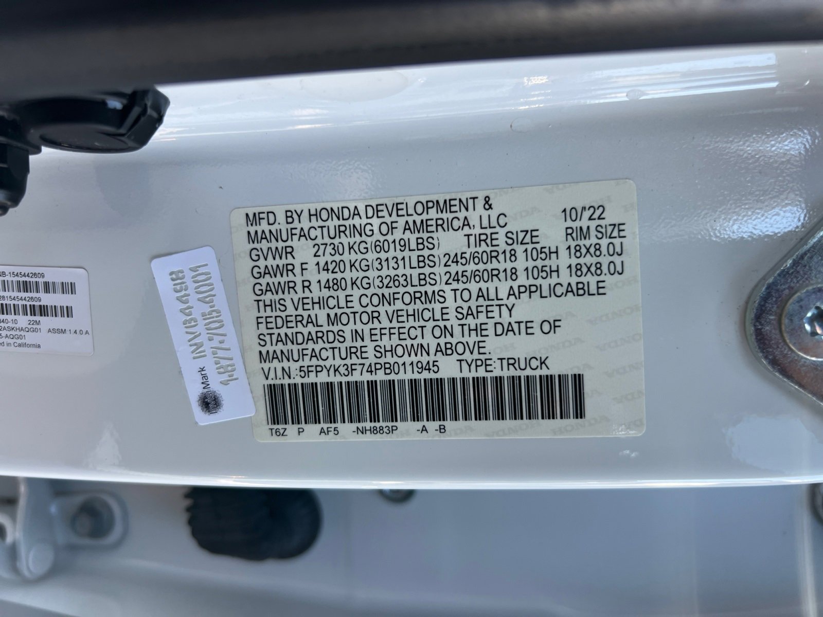 Used 2023 Honda Ridgeline RTL-E image 20