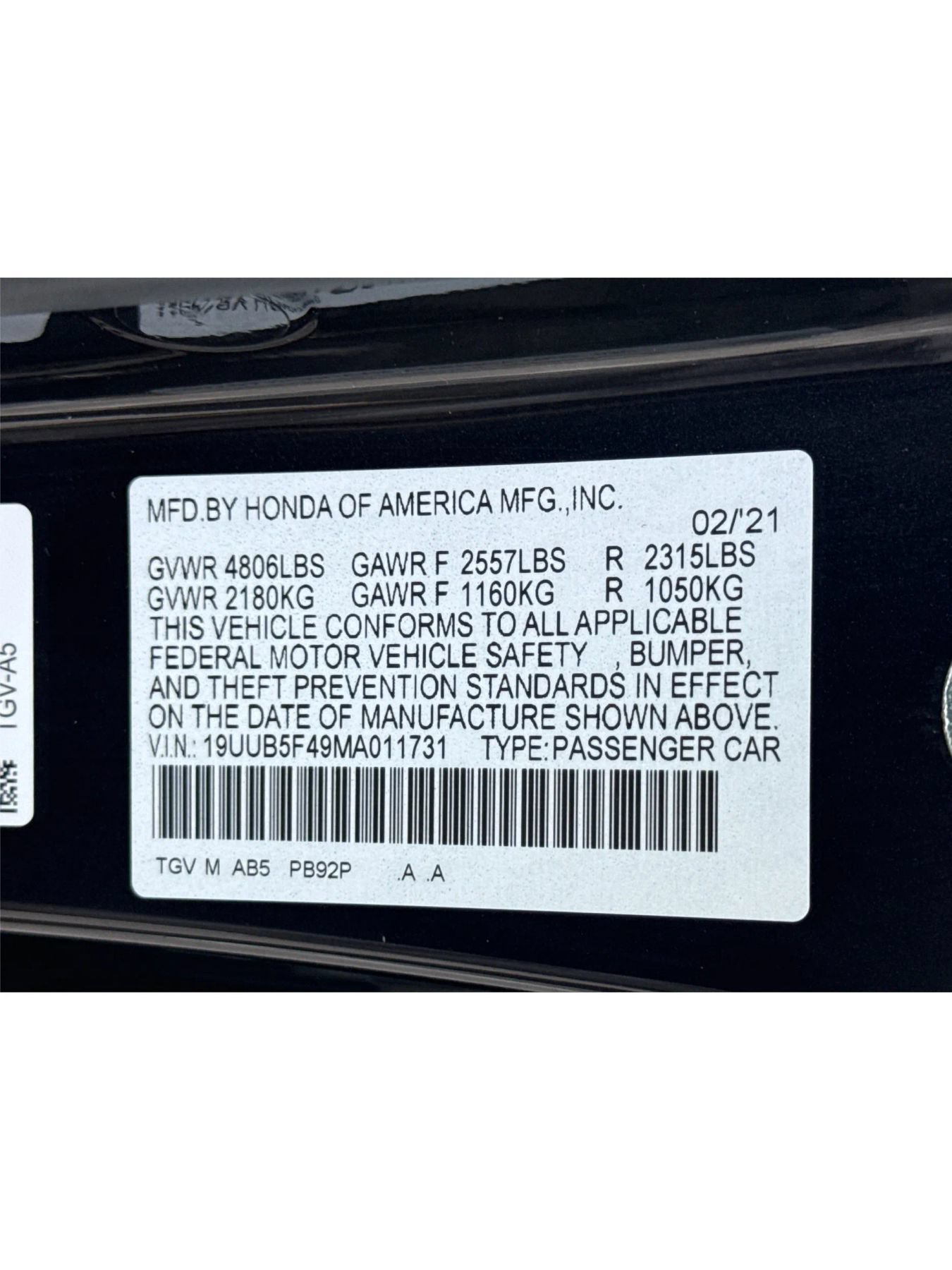 Used 2021 Acura TLX w/ Technology Package FWD image 21