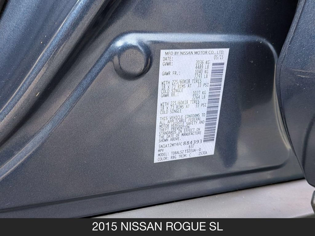 Used 2015 Nissan Rogue SL w/ SL Premium Package FWD image 27