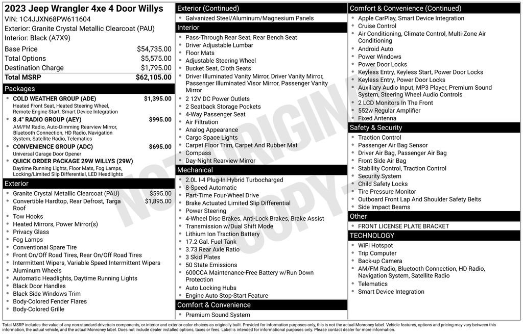 Used 2023 Jeep Wrangler Unlimited w/ Cold Weather Group image 36