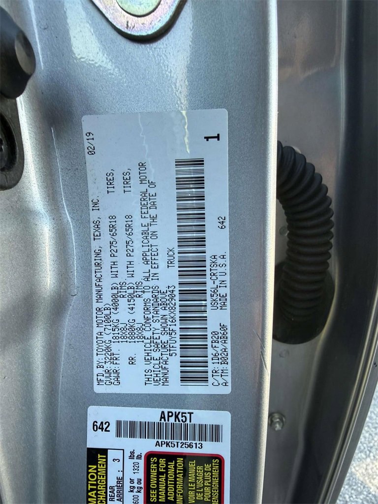 Certified 2019 Toyota Tundra SR5 image 8