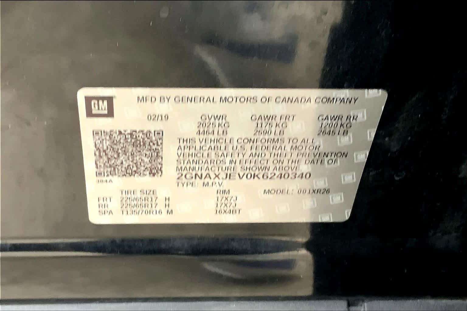 Used 2019 Chevrolet Equinox LT w/ Driver Convenience Package FWD image 34