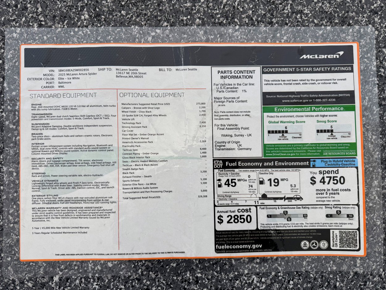 New 2025 McLaren Artura Spider image 51