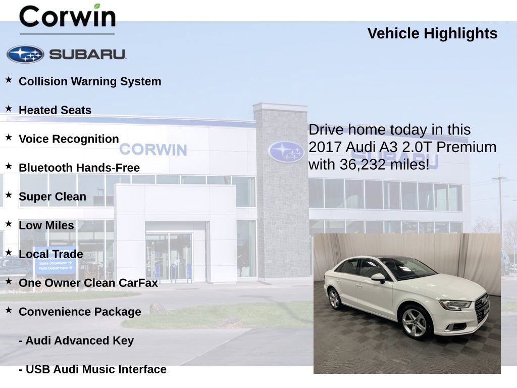 Used 2017 Audi A3 2.0T Premium w/ Convenience Package image 6