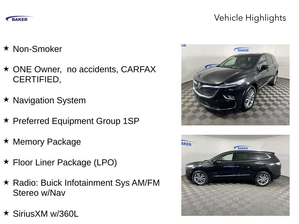Certified 2023 Buick Enclave Avenir w/ LPO, Floor Liner Package AWD/4WD image 4