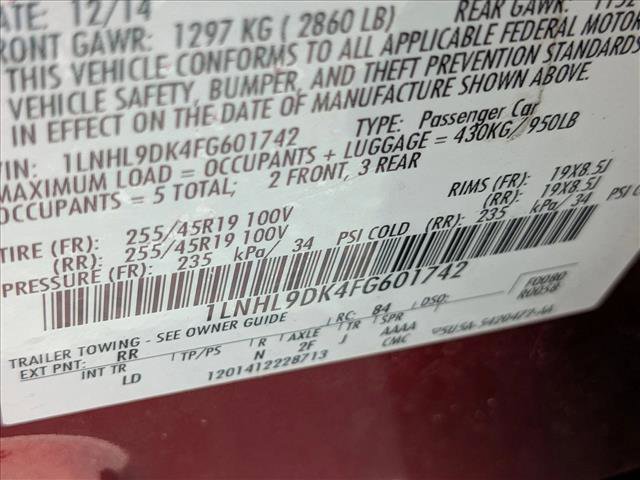 Used 2015 Lincoln MKS w/ Equipment Group 101A image 15