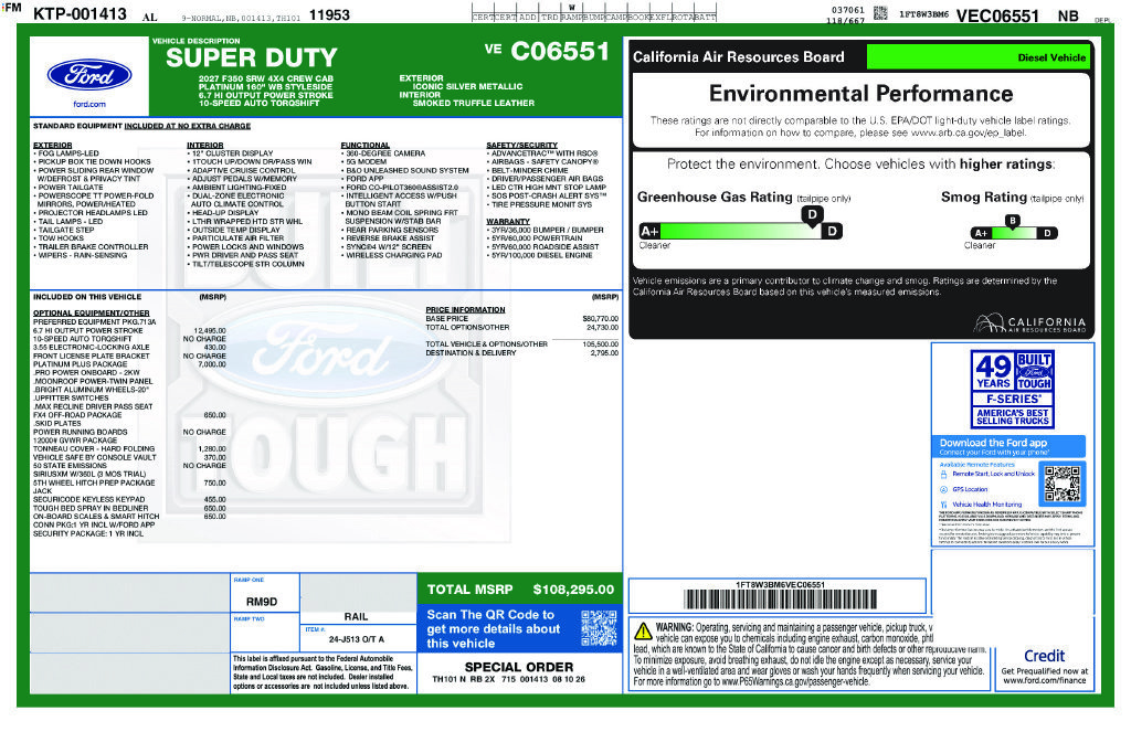 New 2027 Ford F350 Platinum w/ Platinum Plus Package AWD/4WD image 4