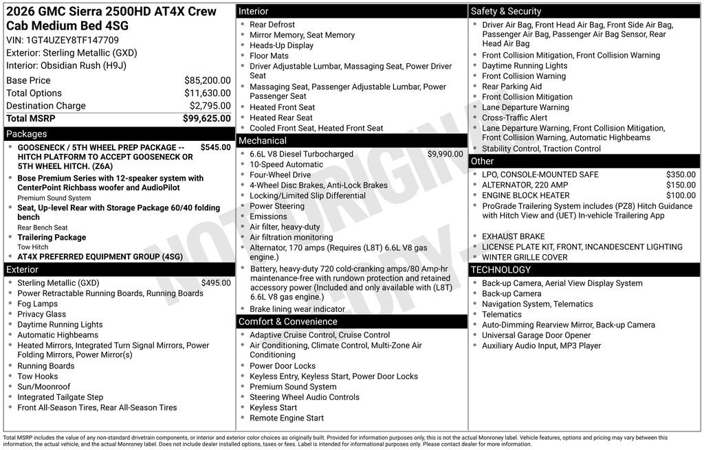 New 2026 GMC Sierra 2500 AT4X image 46