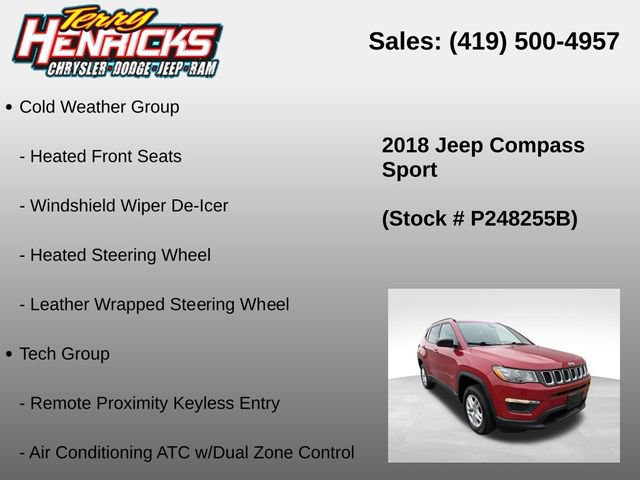 Used 2018 Jeep Compass Sport w/ Tech Group AWD/4WD image 23