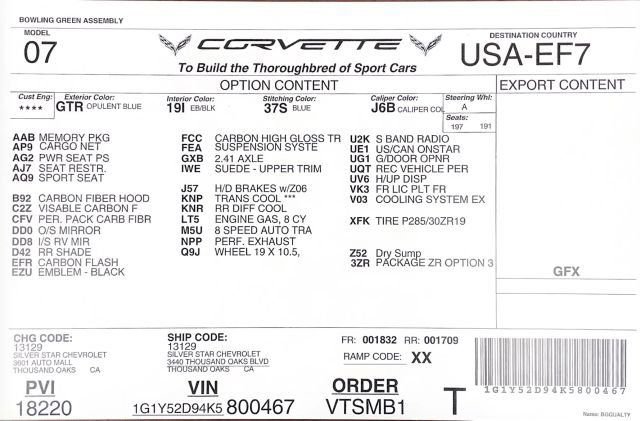 Used 2019 Chevrolet Corvette ZR1 image 9