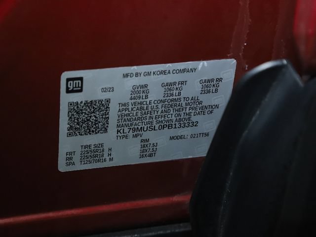 Certified 2023 Chevrolet TrailBlazer RS w/ Sun and Liftgate Package AWD/4WD image 22