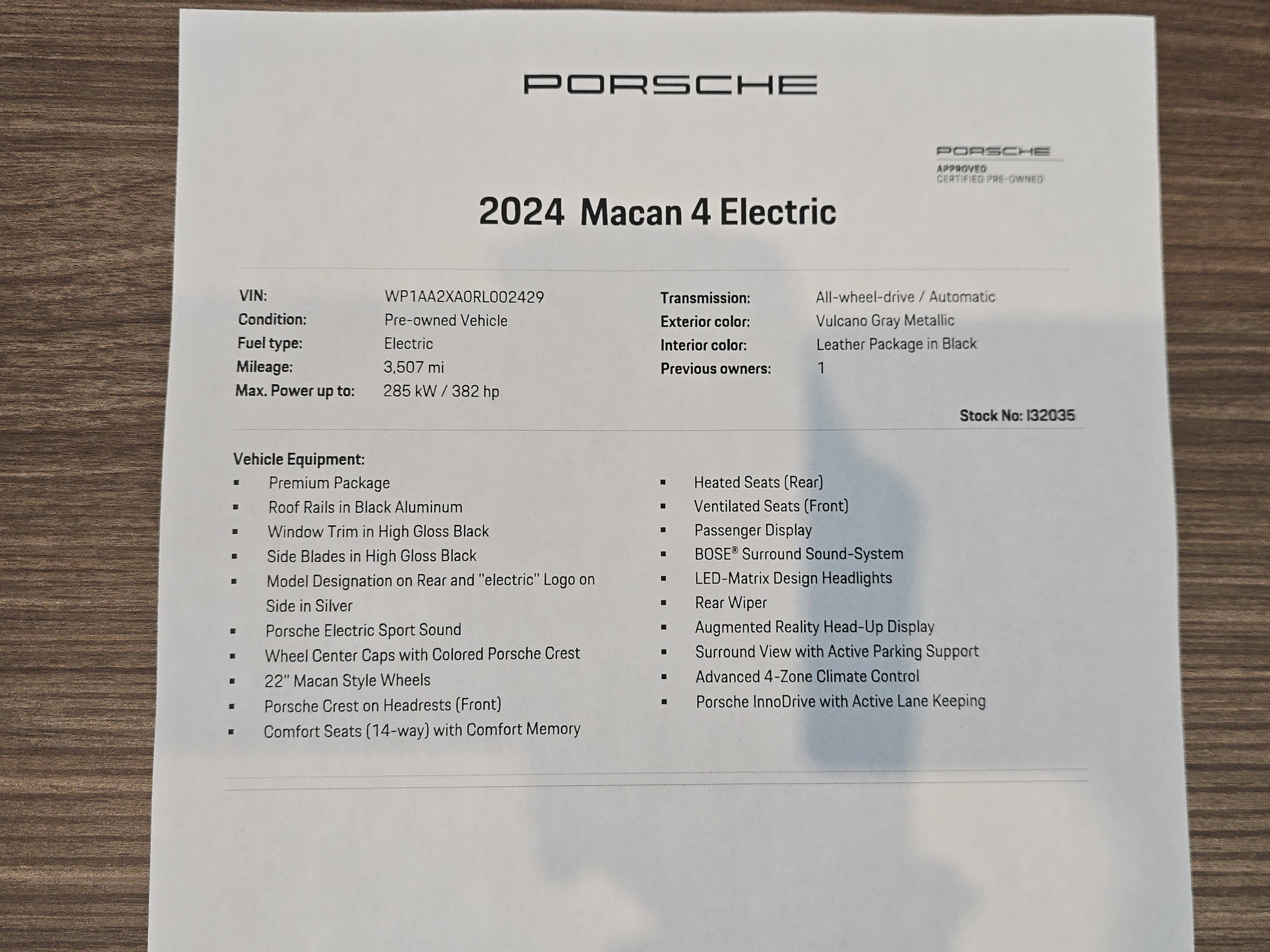 Certified 2024 Porsche Macan 4 Electric image 28