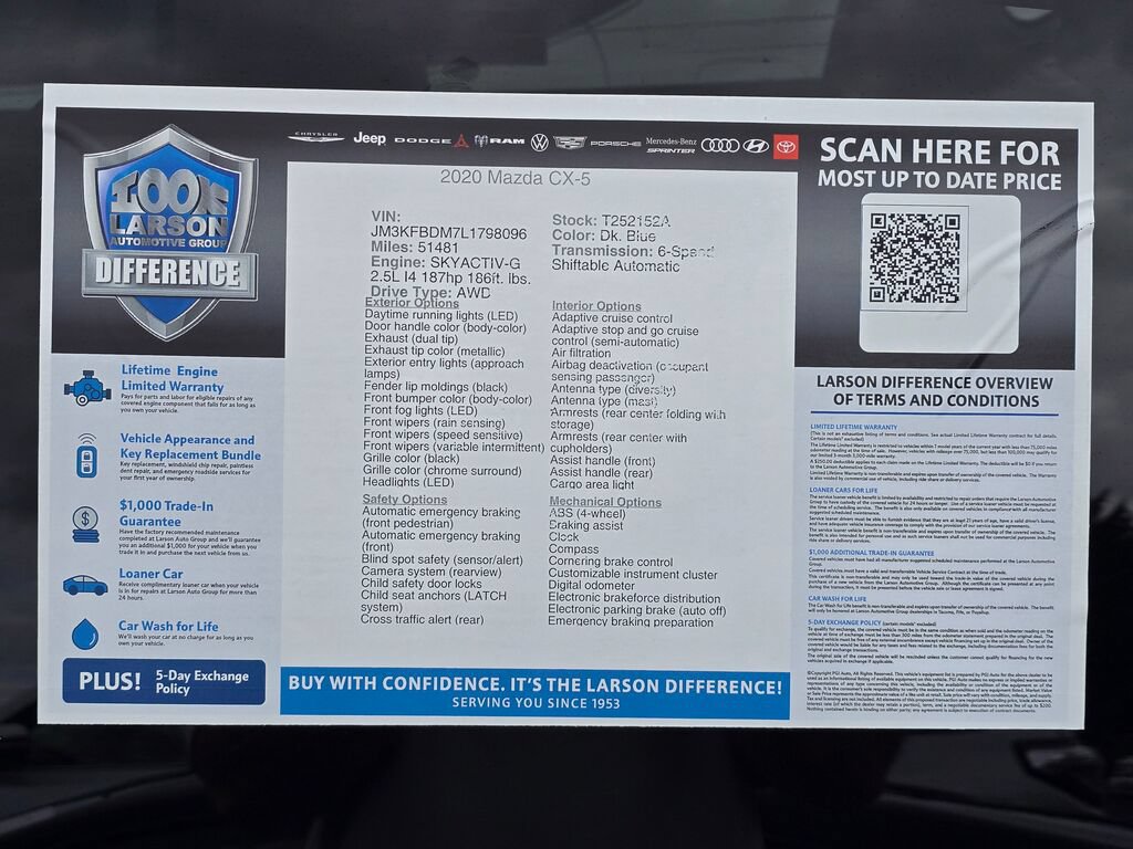 Used 2020 MAZDA CX-5 Grand Touring AWD/4WD image 2