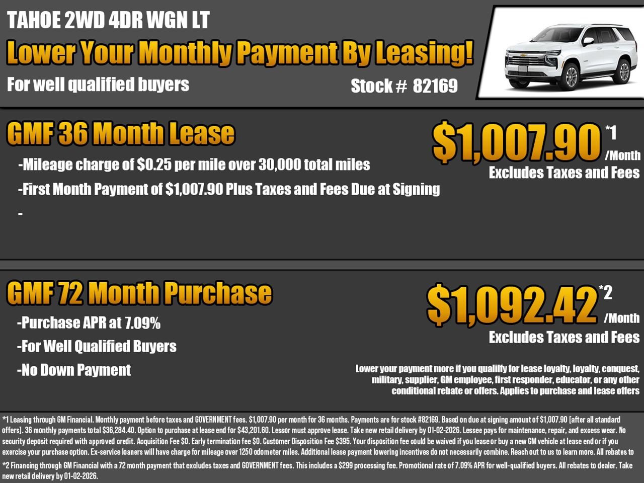 New 2026 Chevrolet Tahoe LT w/ Comfort Package image 2