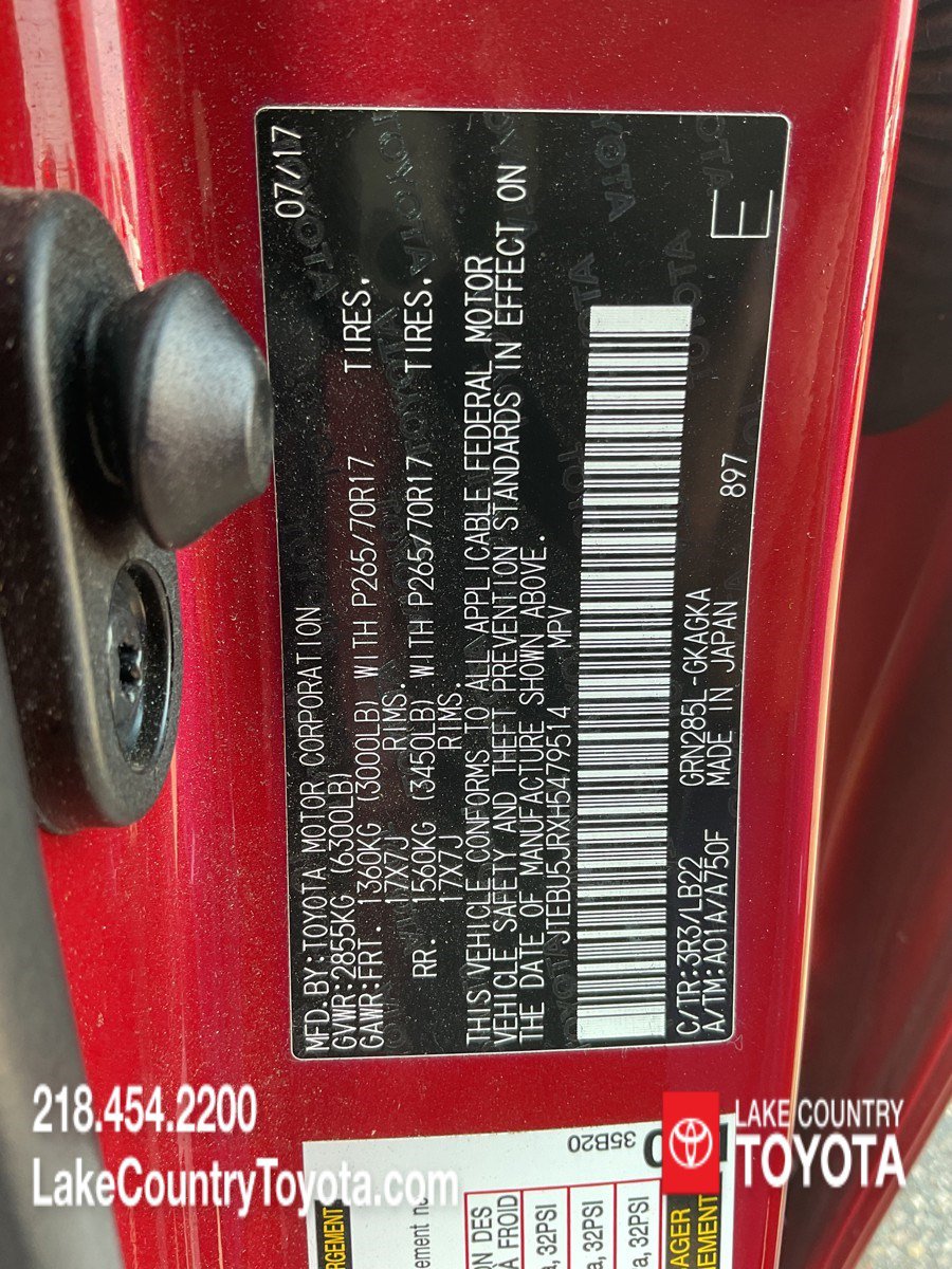 Used 2017 Toyota 4Runner SR5 Premium AWD/4WD image 33