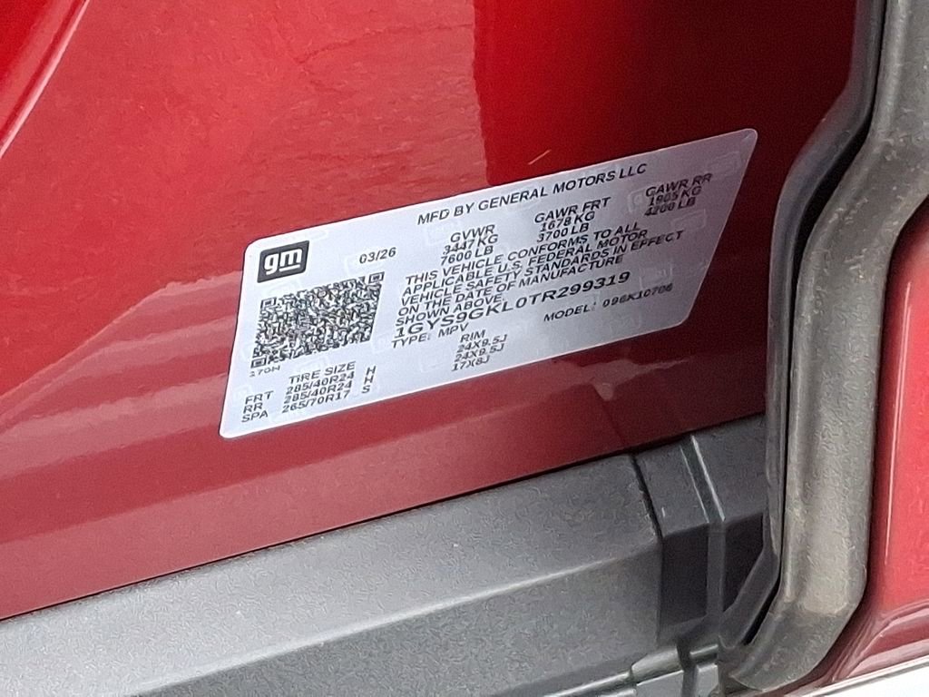 New 2026 Cadillac Escalade Platinum Sport w/ LPO, ONYX Package image 10