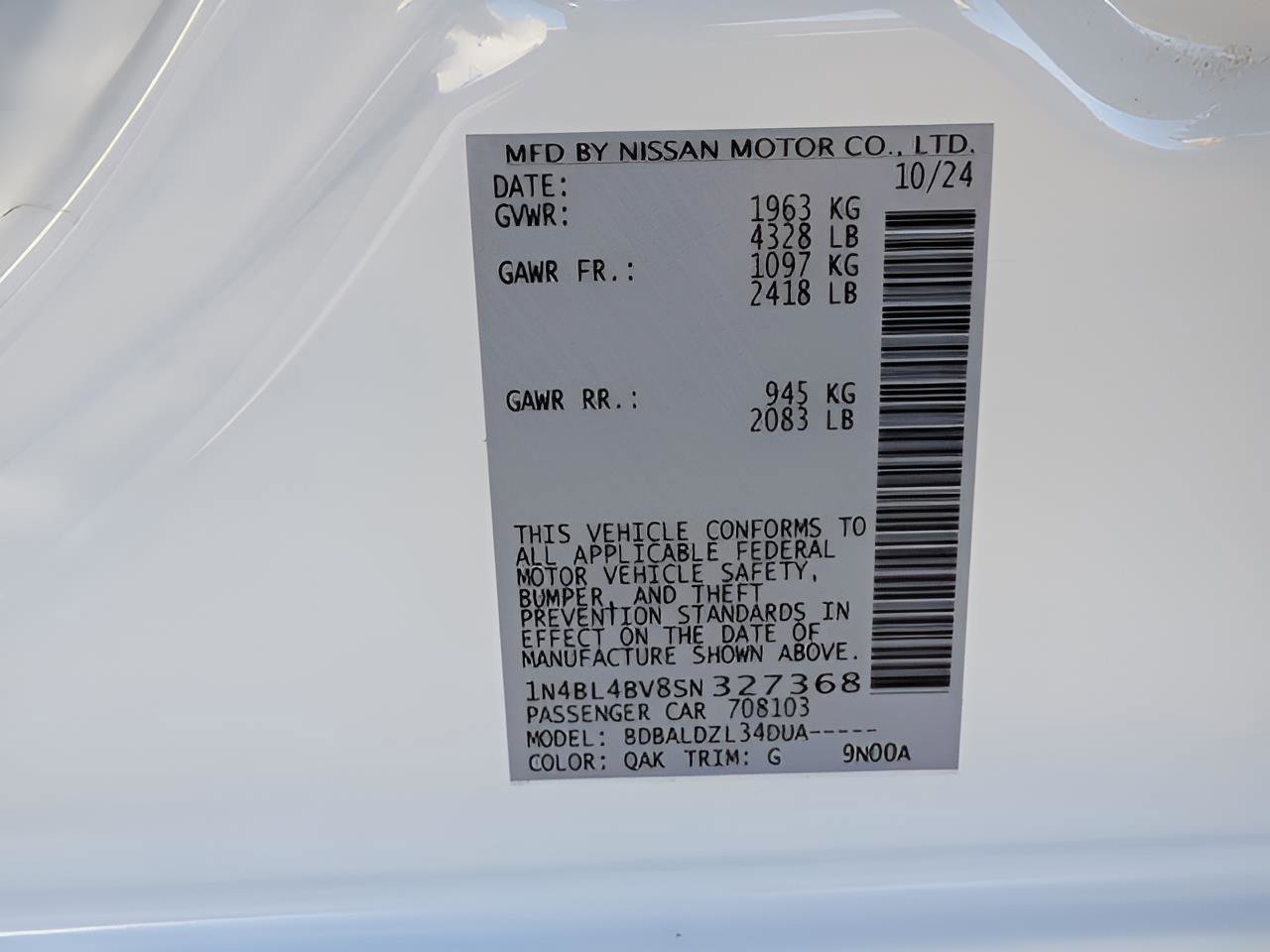 Certified 2025 Nissan Altima 2.5 S FWD image 28