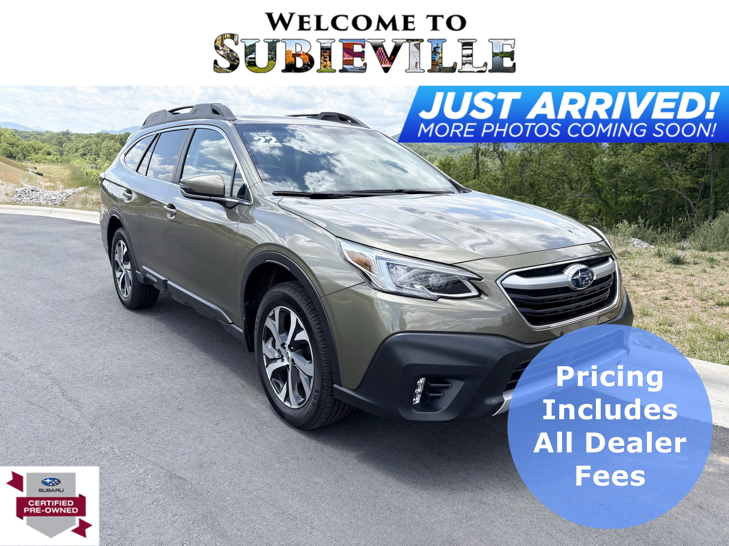 Certified 2022 Subaru Outback Limited w/ Popular Package #2 AWD/4WD image 1