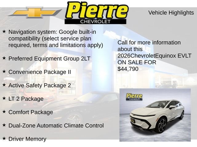 New 2026 Chevrolet Equinox EV LT w/ Convenience Package II AWD/4WD image 7