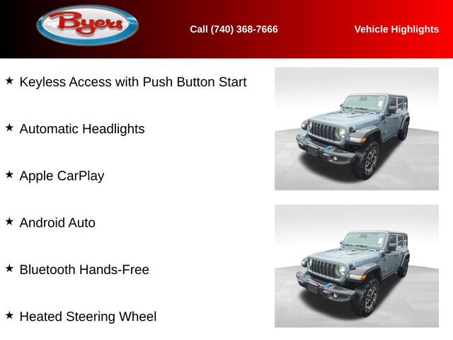 Used 2025 Jeep Wrangler Unlimited Rubicon 4xe w/ Safety Group image 12