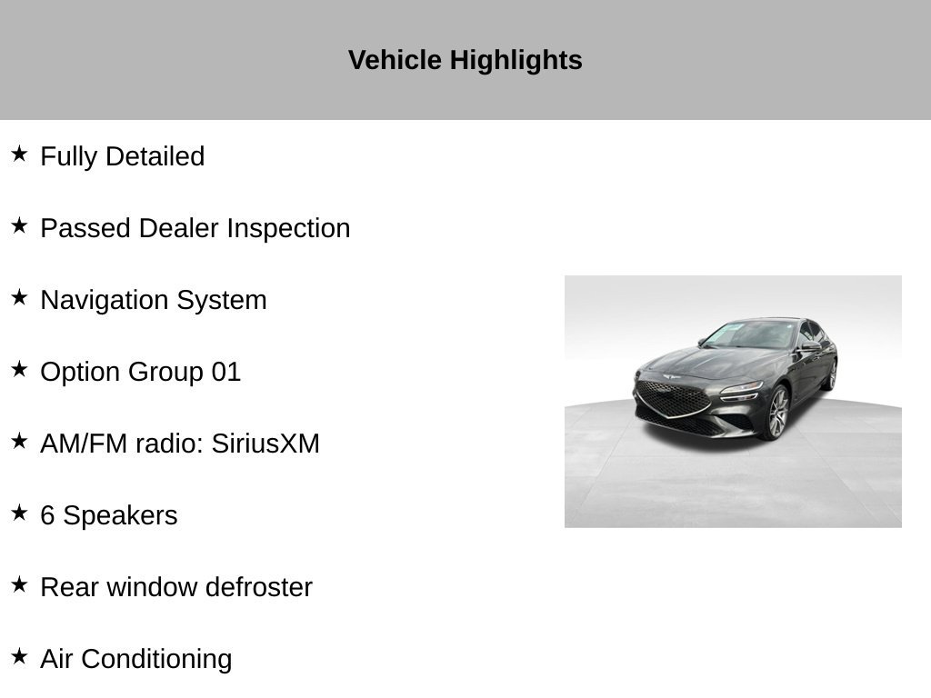 Used 2023 Genesis G70 2.0T AWD/4WD image 18