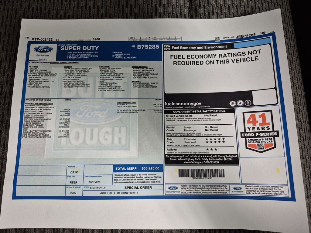 Used 2018 Ford F250 XLT w/ Snow Plow Prep Package image 37