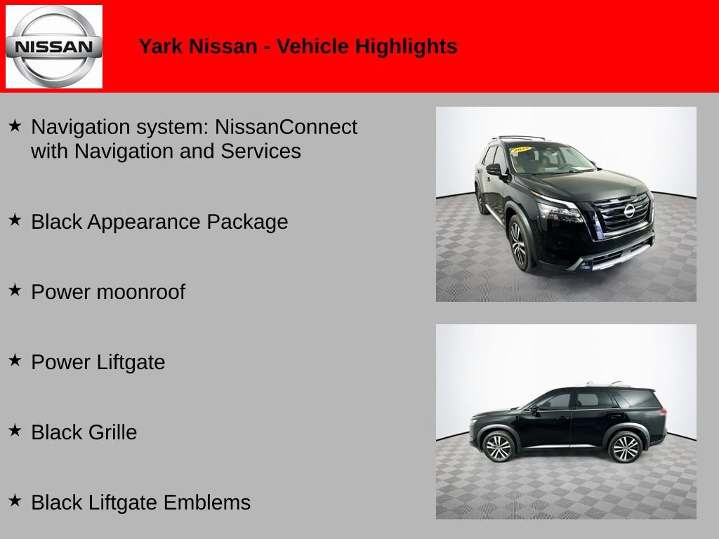Certified 2025 Nissan Pathfinder Platinum w/ Black Appearance Package AWD/4WD image 2