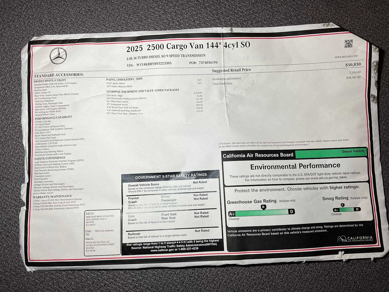 Used 2025 Mercedes-Benz Sprinter 2500 image 36