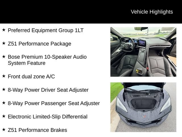 Used 2023 Chevrolet Corvette Stingray Coupe w/ Z51 Performance Package RWD image 12
