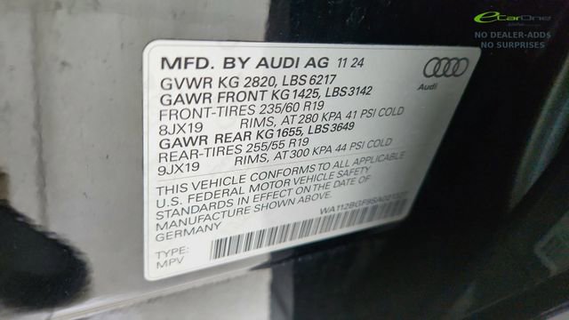 Used 2025 Audi Q6 e-tron Premium w/ Convenience Package RWD image 58