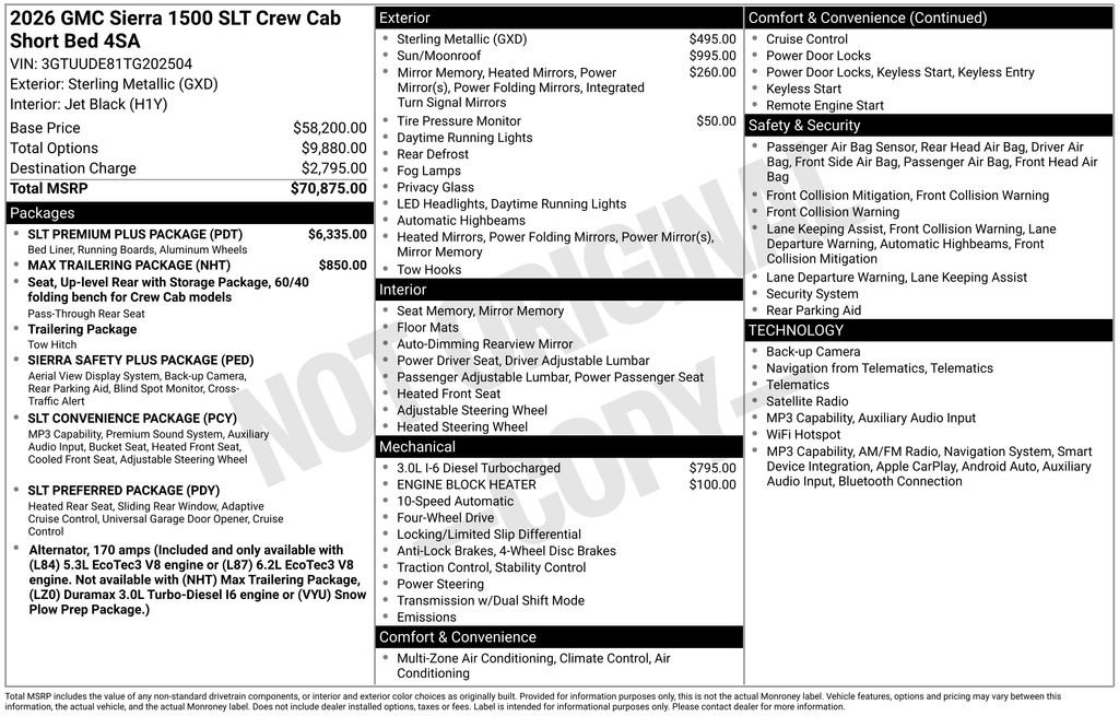 Certified 2026 GMC Sierra 1500 SLT w/ SLT Premium Plus Package AWD/4WD image 5