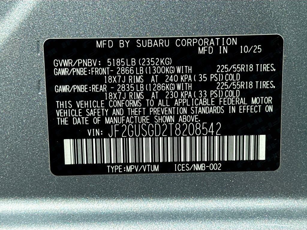 Certified 2026 Subaru Crosstrek 2.5i Sport w/ Crosstrek Mirror Package AWD/4WD image 29