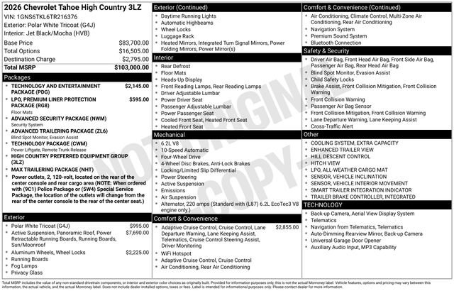 New 2026 Chevrolet Tahoe High Country video 2