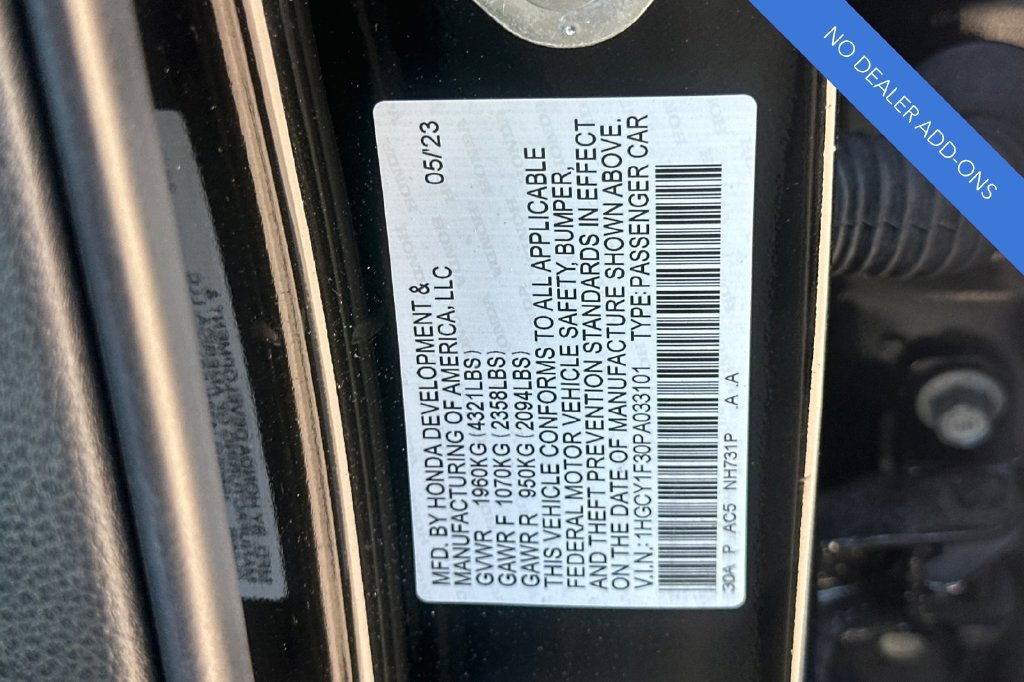 Certified 2023 Honda Accord EX image 31