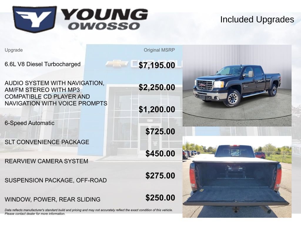 Used 2010 GMC Sierra 2500 SLT w/ SLT Convenience Package AWD/4WD image 4