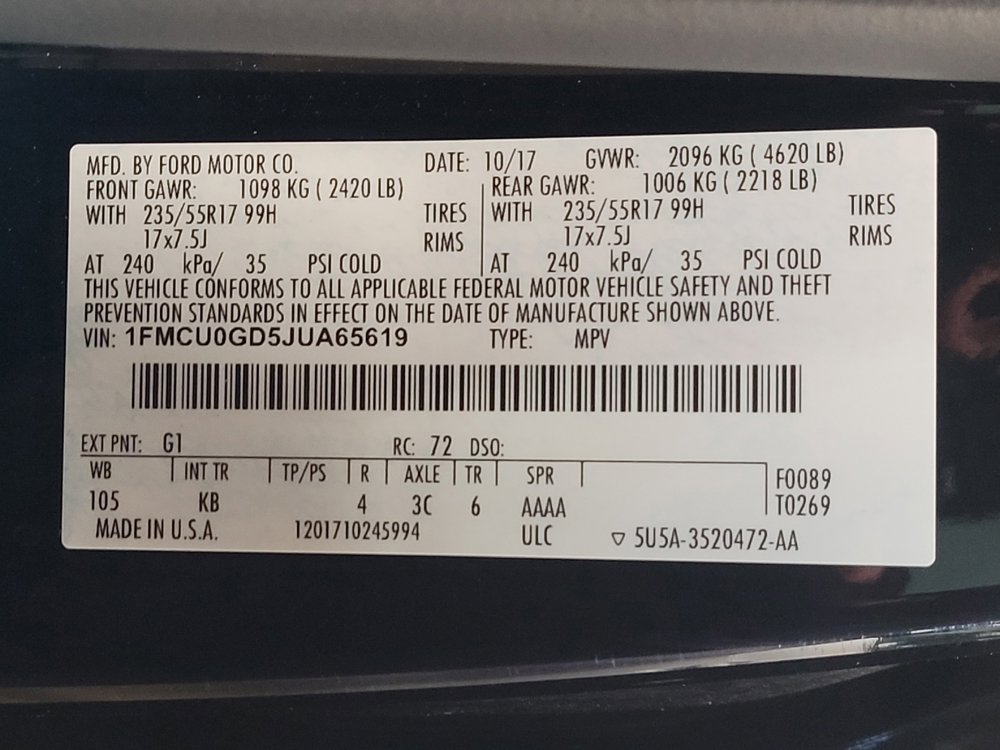 Used 2018 Ford Escape SE FWD image 33