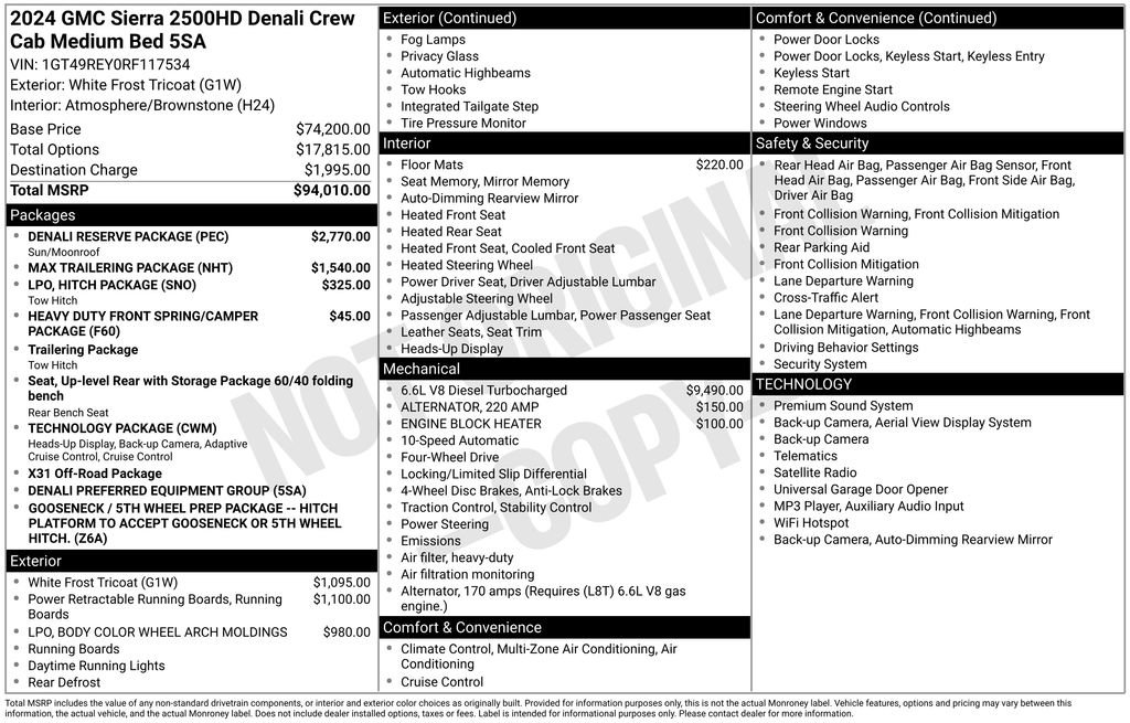 Certified 2024 GMC Sierra 2500 Denali w/ Denali Reserve Package AWD/4WD image 34