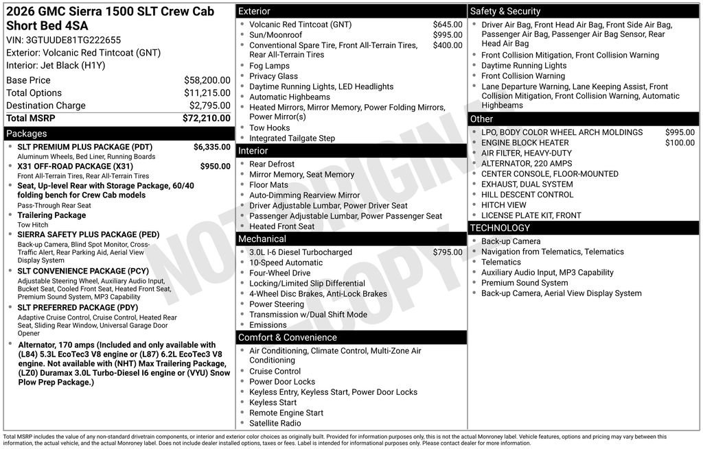 New 2026 GMC Sierra 1500 SLT w/ SLT Premium Plus Package image 53