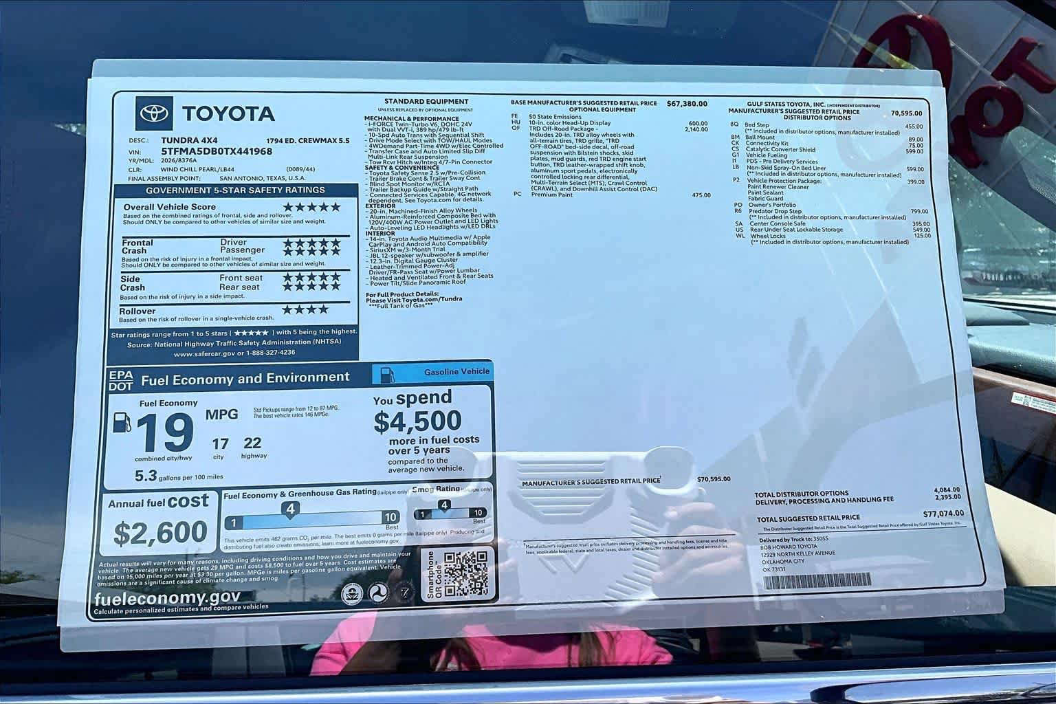 New 2026 Toyota Tundra 1794 Edition w/ TRD Off-Road Package AWD/4WD image 20