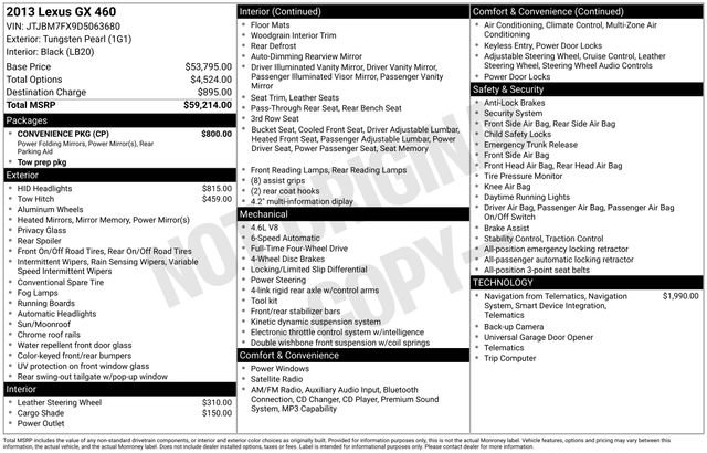 Used 2013 Lexus GX 460 w/ Convenience Pkg image 21