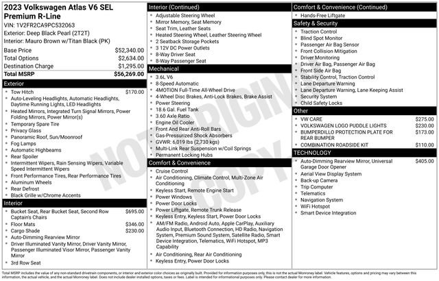 Certified 2023 Volkswagen Atlas SEL Premium AWD/4WD image 33