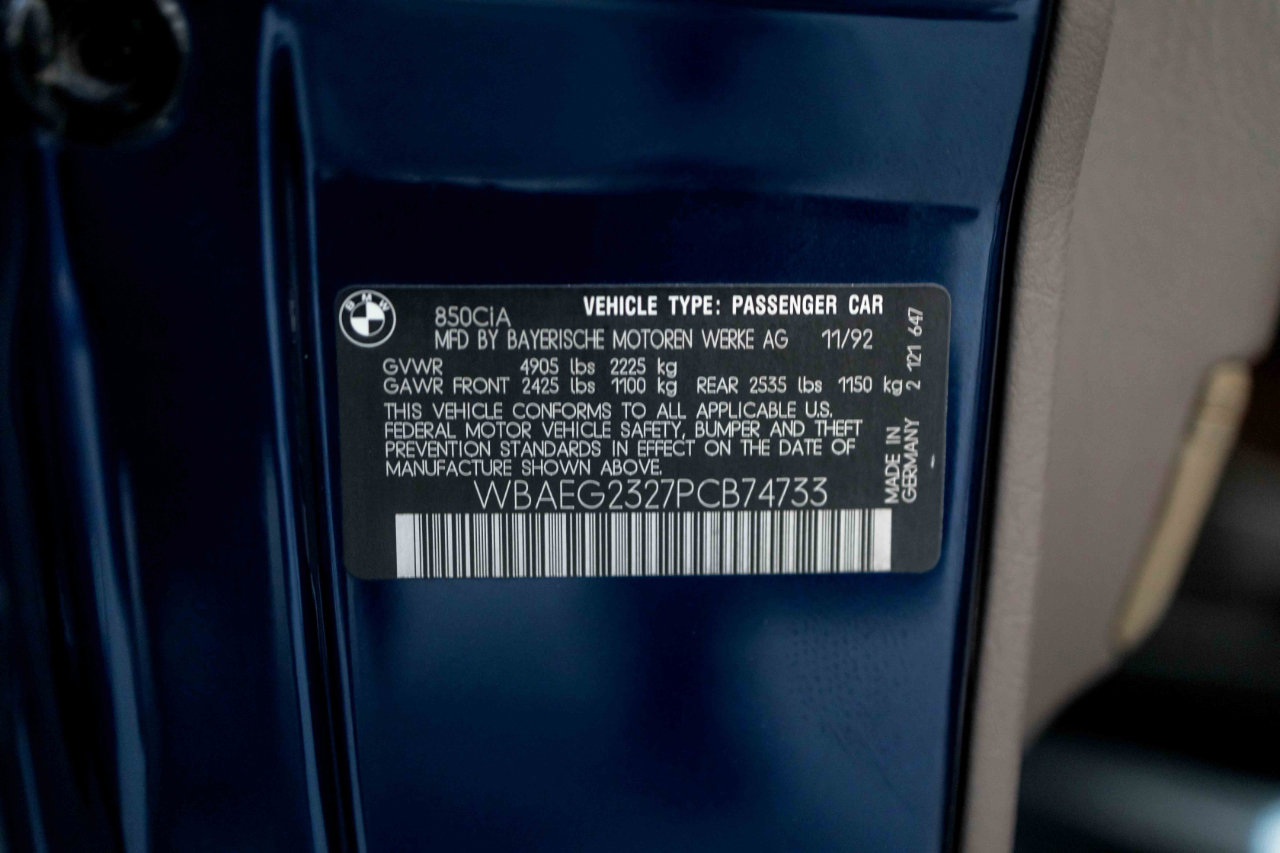 Used 1993 BMW 850Ci image 86