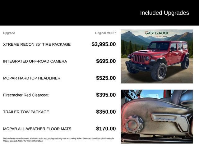 Certified 2022 Jeep Wrangler Unlimited Rubicon w/ Xtreme Recon 35" Tire Package image 5