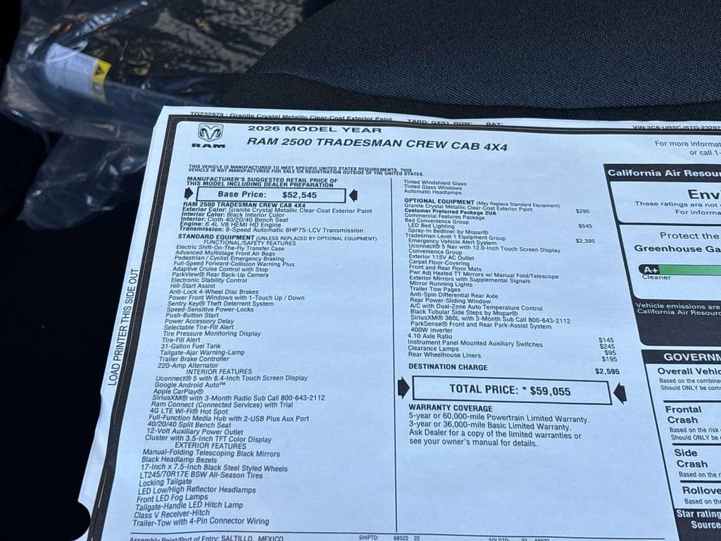 New 2026 RAM 2500 Tradesman image 7