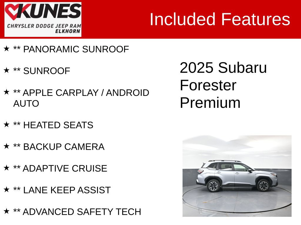Used 2025 Subaru Forester Premium AWD/4WD image 3