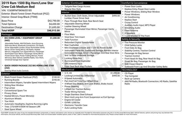 Used 2019 RAM 1500 Big Horn image 3