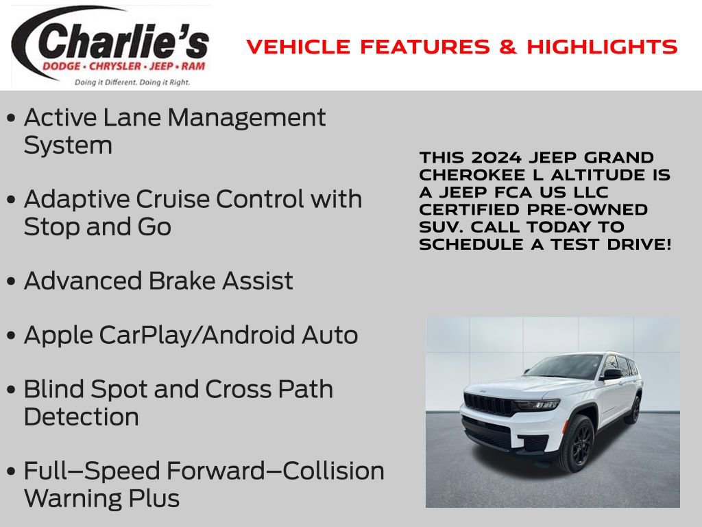 Certified 2024 Jeep Grand Cherokee L Laredo image 7