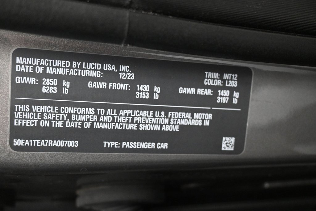 Used 2024 Lucid Air Touring image 8