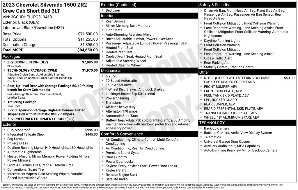 Used 2023 Chevrolet Silverado 1500 ZR2 w/ ZR2 Bison Edition image 7