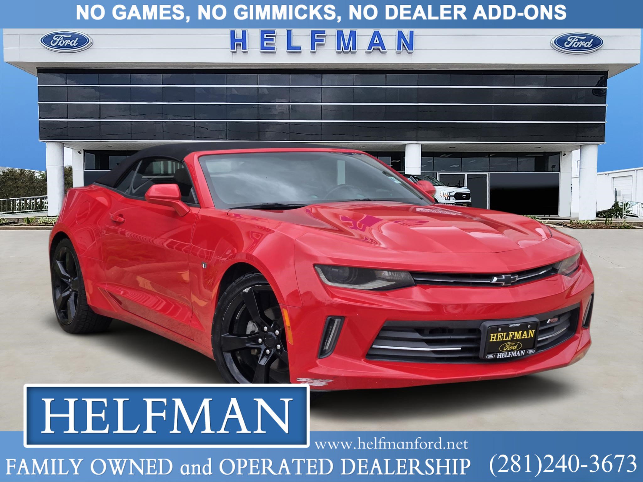 Used 2017 Chevrolet Camaro LT w/ RS Package RWD image 1